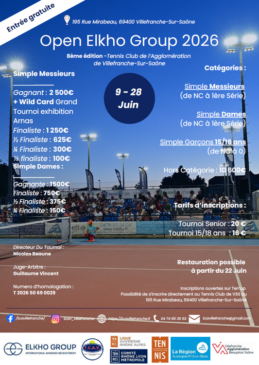 Tournoi Elkho GROUP 2026